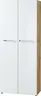 Aktenschrank GWEN - B ca. 80 cm, Eiche Nachbildung, Weiß