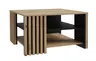 Couchtisch FLORISS- LB ca. 80x80 cm, Eiche Dekor, Schwarz