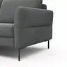 Ecksofa  Enna - Ecke links, 3-Sitzer, Sitzvorzug (motorisch), Stoff, Anthrazit