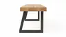 Holzbank Clifton - Breite ca. 180cm, Wildeiche massiv, natur