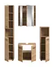 Spiegelschrank - B ca. 60 cm, Artisan Eiche Nachbildung