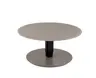 Couchtisch - höhenverstellbar, D. ca. 80cm, Graubeige lackiert