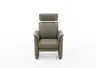 Sessel - Relaxfunktion (manuell), Leder, Rauchbraun