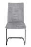 Freischwinger - Stoff, Vintage Silber