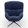 Sessel Unn - Stoff, Indigo