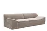 Sofa Quinto - 2-Sitzer, Stoff, Braun