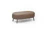 Hocker CARLLOTA - LB. ca. 125x73 cm, Stoff, Taupe