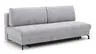 Schlafsofa Salema - 3-Sitzer mit Schlaffunktion (Liegefläche ca. 150x200cm), Stoff, Hellgrau
