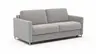 Sofa Nuoro - 2,5-Sitzer inkl. Schlaffunktion, Armlehne mit Kufe, Stoff, Grau