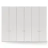 Drehtürenschrank Matera - BTH ca. 301x60x235 cm, Lack Matt, Weiß