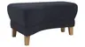Hocker Stamford - gebogen, Links, LB ca. 89x65 cm, Stoff, Dunkelblau