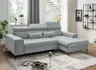 Ecksofa - Longchair links mit 2-Sitzer, Sitzvorzug motorisch, Stoff, Mint