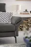 Sofa Atella - 2,5 Sitzer inkl. motorischem Sitzvorzug, Kopfteilverstellung, Leder, Anthrazit