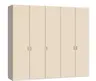 Drehtürenschrank JOIN IT- B ca. 252 cm,  Nougat, Glas, Creme