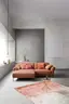 Ecksofa David - Longchair links mit 1,5-Sitzer inkl. Kopfstütze/Armlehne verstellbar, Stoff,  Rost