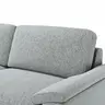 Ecksofa Oviedo - Ecke links mit 2,5-Sitzer inkl. Drehsitz, Stoff, Hellgrau