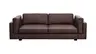 Sofa Aprino 3 - 3,5-Sitzer XXL, Dickleder, Dunkelbraun, Armlehne Kissen