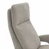 Sessel Tulsa Relax - Größe L, inkl. Maxirücken und Kopf-/Fußteil/Rückenlehne verstellbar, Stoff, Graubeige