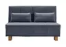 Schlafsofa EASY DELUXE - 2-Sitzer, 120 cm inkl. Schlaffunktion, Stoff Blau
