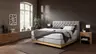 Boxspringbett Alpin Luxe - Liegefläche ca. 180x200 cm, Stoff, Graubeige