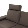 Ecksofa Enna - 3-Sitzer mit Ecke rechts, Leder Mocca