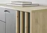 Kompaktgarderobe- Eiche Dekor, Schwarz