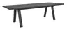 Esstisch Mileto - LB ca. 220 x 100 cm, Asteiche massiv, Schwarz, Naturdesignplatte