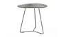 Ecktisch Fano - LBH ca. 59x50x55 cm, HPL Laminat, Graubraun