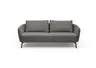 Sofa CARLLOTA - 3-Sitzer, Stoff, Anthrazit