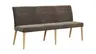 Bank Nashville - Breite ca. 180 cm, Stoff, Dunkelbraun