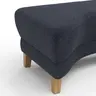 Hocker Stamford - gebogen, Links, LB ca. 89x65 cm, Stoff, Dunkelblau