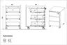 Rollcontainer GRIFFIN - Graphit, Eiche Nachbildung