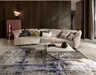 Trapezsofa Motone - Ecke links mit 2-Sitzer, Stoff, Beige