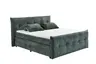 Boxspringbett- Liegefläche ca. 180x200 cm, Stoff, Dunkelgrün