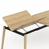 Esstisch Saltino - ausziehbar, LB ca. 180x100 cm, Eiche massiv