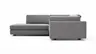 Ecksofa Aprino 3 - Ecke links mit 2,5-Sitzer, Stoff, Grau