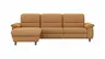 Ecksofa Cornella Classic - Longchair links mit 2-Sitzer, Stoff, Curry