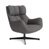 Sessel Erya - drehbar, Stoff, Anthrazit