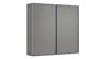 Schwebetürenschrank Viana - B ca. 241 cm, Lack, Steingrau