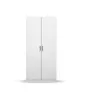 Drehtürenschrank RHONDA- B ca. 91 cm, Weiß