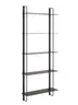 Wandregal Dagny - BHT ca. 60x146x18 cm, Metall, Schwarz