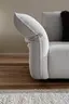 Ecksofa Motone - 2,5-Sitzer mit Ecke rechts, Stoff, Hellgrau