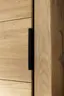 Garderobe - Wildeiche Nachbildung, Wildeiche massiv geölt