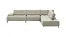 Ecksofa Comodo - 2,5-Sitzer, Ecke rechts, Stoff, Offwhite