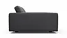 Sofa Aprino 1 - 3,5-Sitzer XXL, Dickleder, Schwarz, Armlehne Block breit