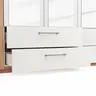 Drehtürenschrank Viana - B. ca. 270 cm, Furnier, Kernbuche, Weiß