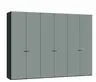 Drehtürenschrank JOIN IT- B ca. 303 cm, Schwarz, Salbei