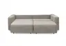Megasofa Juless - Schlaffunktion mit Bettkasten, Cord, Taupe