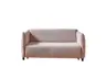 Faltbettsofa - Schlaffunktion, Stoff, Rose
