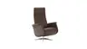 Relaxsessel Girona -  Relaxfunktion (motorisch), Leder, Dunkelbraun
